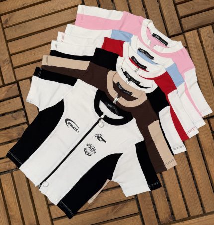 کراپ زیپ دار sport